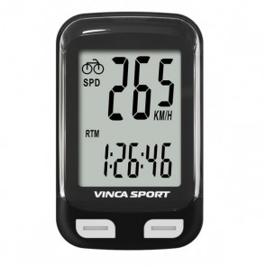 Велокомпьютер беспроводной Vinca sport V-3600 black/white 